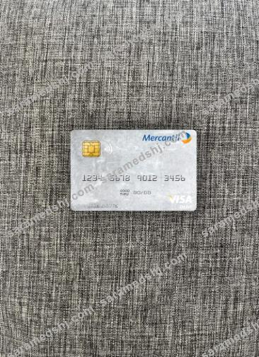 Venezuela Banco Mercantil visa debit card photolook front